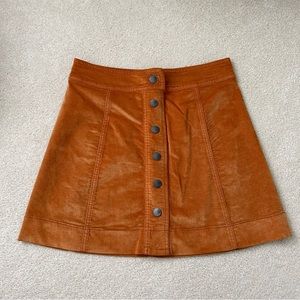Madewell Corduroy A-Line Mini Skirt Size 0